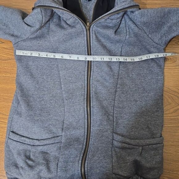 ZARA WOMAN DOUBLE LAYERED HOOD HOODIE - Picture 5 of 7